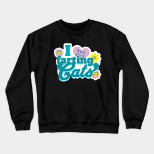 This Guy Loves To Fart - Farting Cats - Fart Guy Joke Crewneck Sweatshirt